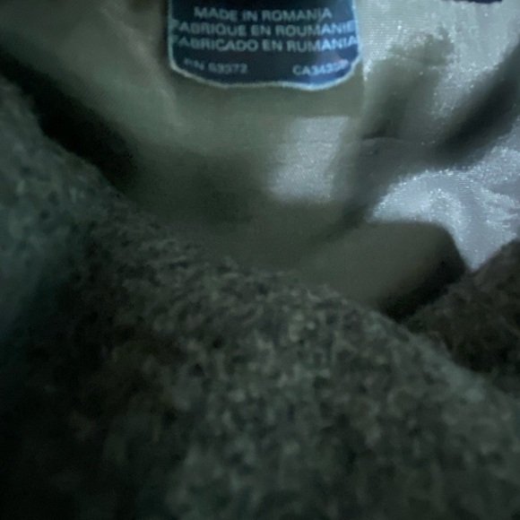 French Connection Women’s Gray Frill Collar Wool Blend Military Style Jacket 10 - Picture 8 of 12